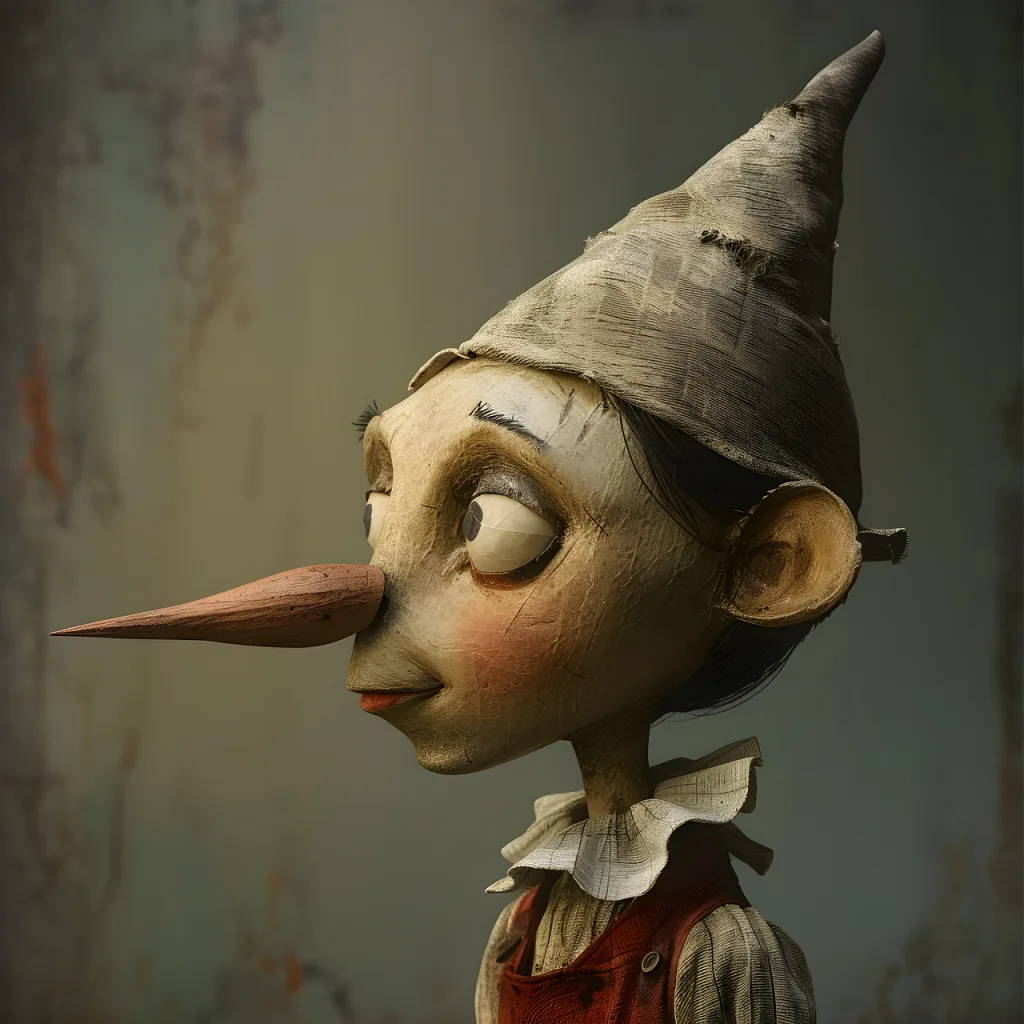 pinocchio, puppet, nose