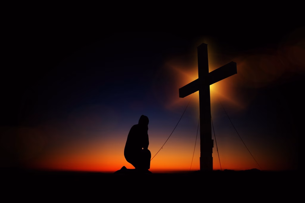 cross, sunset, humility, devotion, silhouette, human, kneeling, knee, pray, worships, prayer, faith, religion, church, symbol, clouds, heaven, christian, crucifixion, quiet, immersion, jesus christ, meditation, jesus, christ, christianity, black, figure, cross, cross, nature, pray, prayer, jesus christ, jesus, jesus, jesus, jesus, jesus